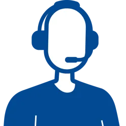 Ikon, en person med headset