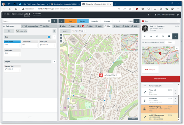 Grafisk brukergrensesnitt, applikasjon, kart